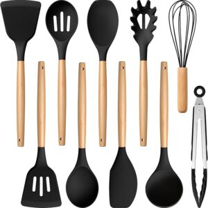 Silicone Cooking Utensils Set, 10-Piece