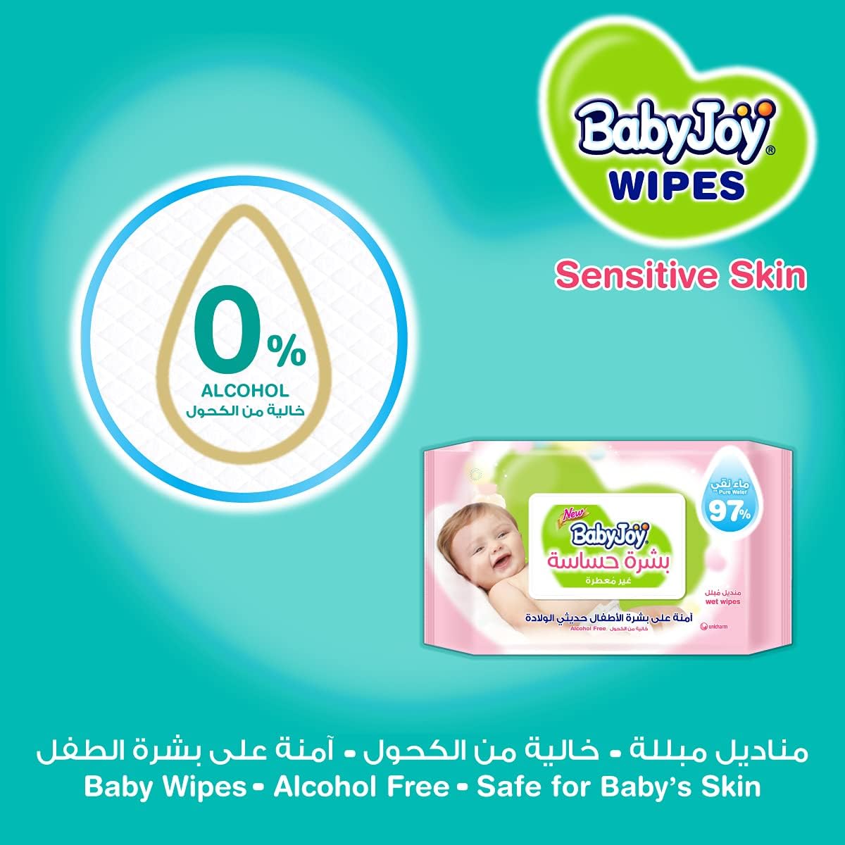 Sensitive Skin Wet Wipes, Unscented, Mega Pack, 192 Baby Wipes